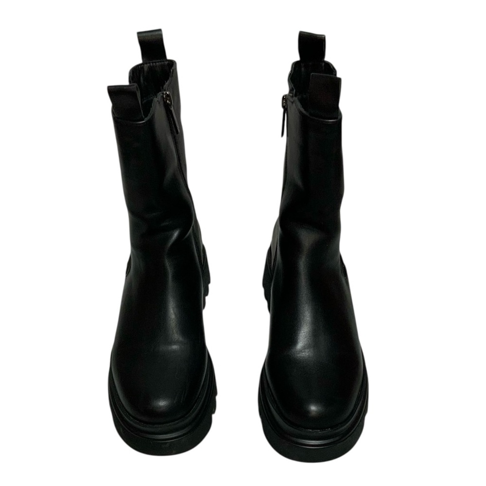 Black Platform Lug Boots